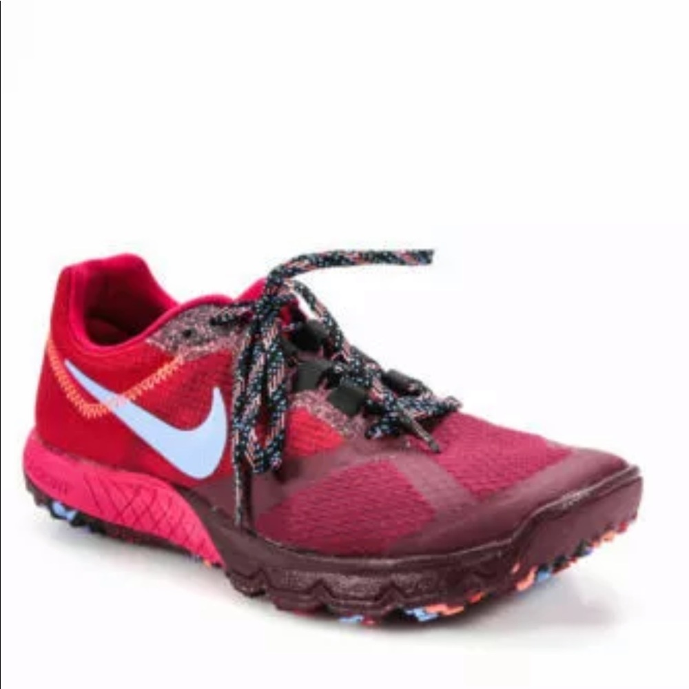 NIKE Zoom Wildhorse red trail  running sneakers 8
